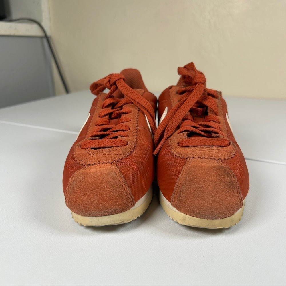 Nike Classic Cortez Nylon Firewood Orange Retro Sneakers Women Size 5 - Picture 2 of 9